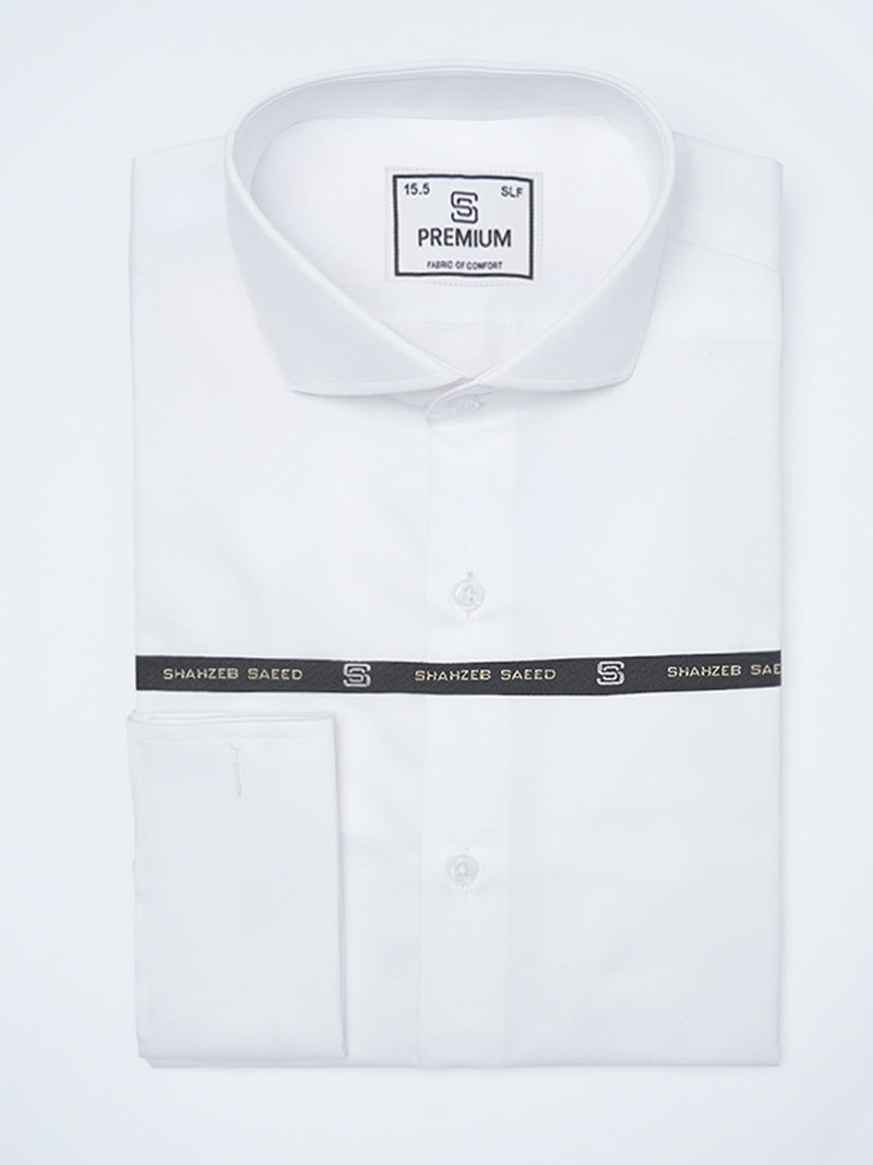 White Plain, Cutaway Collar, Premium Edition, Men’s Formal Shirt (FS-2197)