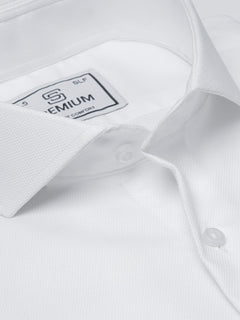 White Self, Cutaway Collar, Premium Edition, Men’s Formal Shirt (FS-2198)