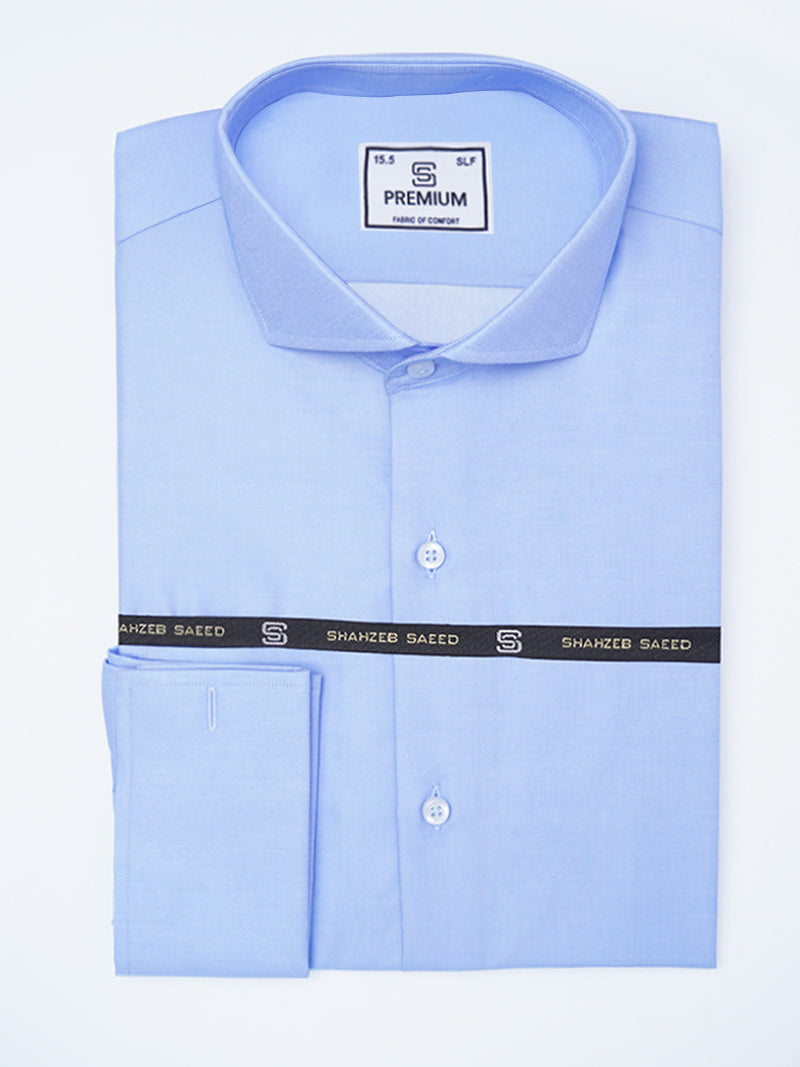 Blue Plain, Cutaway Collar, Premium Edition, Men’s Formal Shirt (FS-2199)