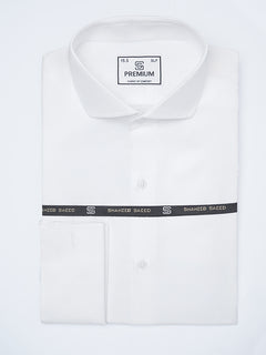 White Self, Cutaway Collar, Premium Edition, Men’s Formal Shirt (FS-2200)