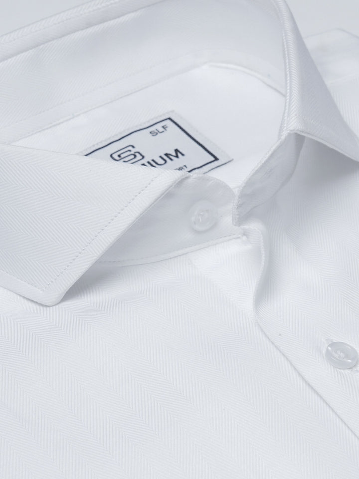 White Self, Cutaway Collar, Premium Edition, Men’s Formal Shirt (FS-2200)