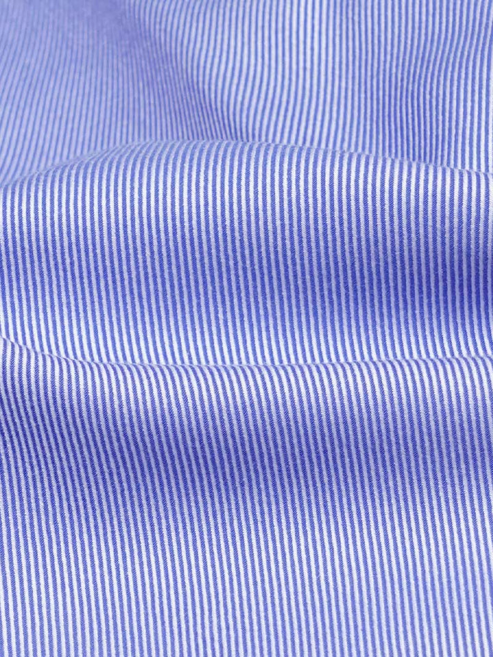 Blue Self Striped, Premium Edition, Cutaway Collar Men’s Formal Shirt (FS-2201)