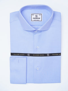 Blue Self Striped, Premium Edition, Cutaway Collar Men’s Formal Shirt (FS-2202)