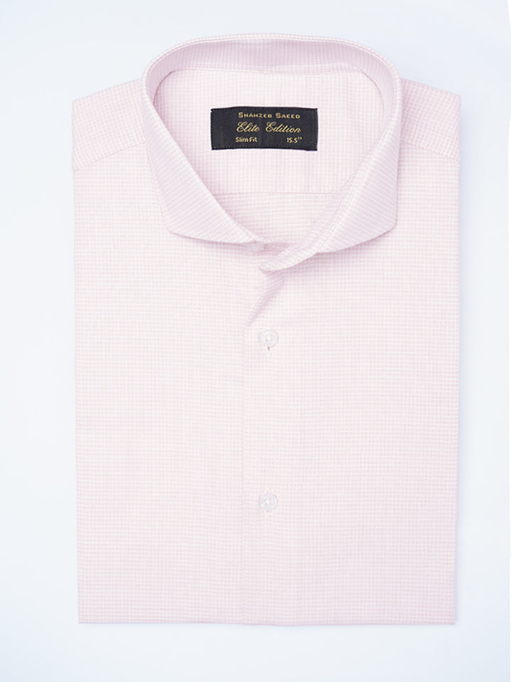 White & Pink Checkered, Elite Edition, Cutaway Collar Men’s Formal Shirt (FS-2204)