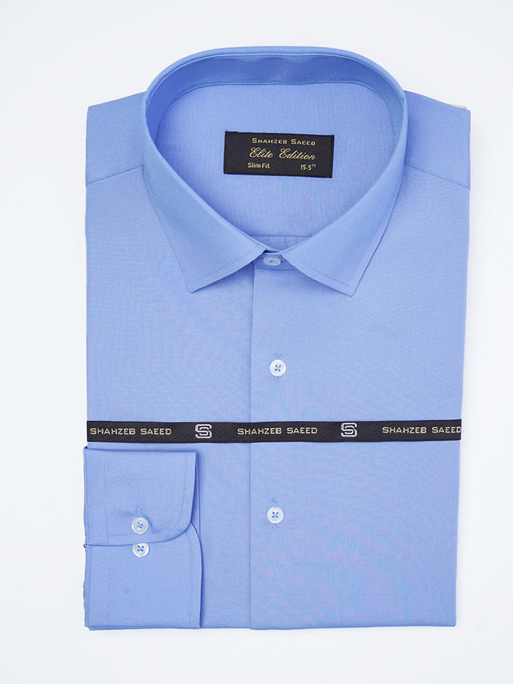 Blue Plain, French Collar, Elite Edition, Men’s Formal Shirt (FS-2207)