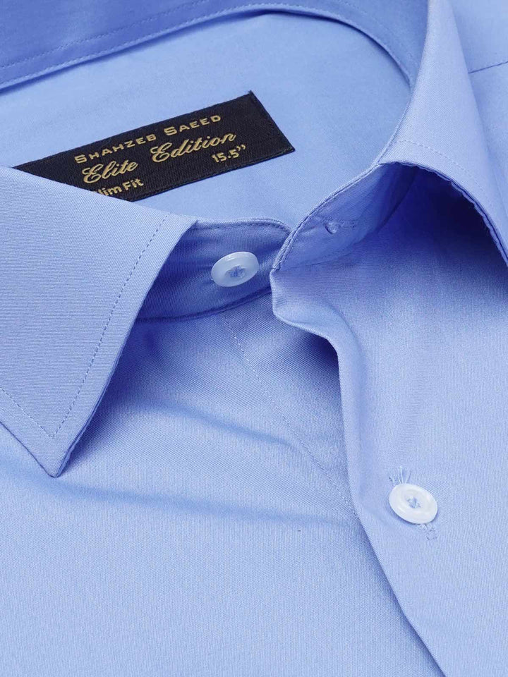 Blue Plain, French Collar, Elite Edition, Men’s Formal Shirt (FS-2207)