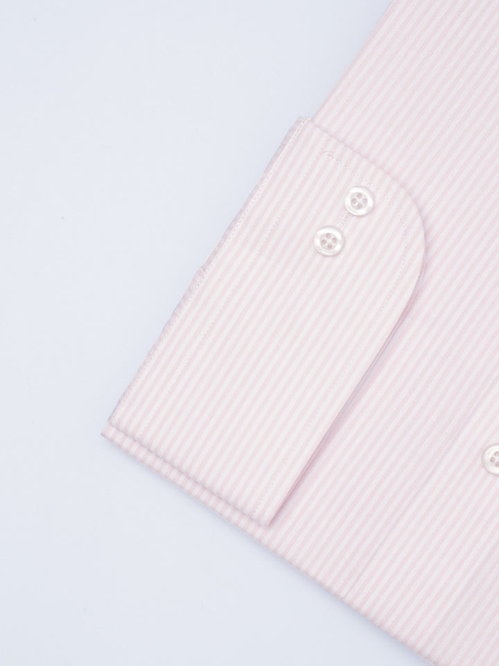 White & Pink Self Striped, Elite Edition, Cutaway Collar Men’s Formal Shirt (FS-2220)