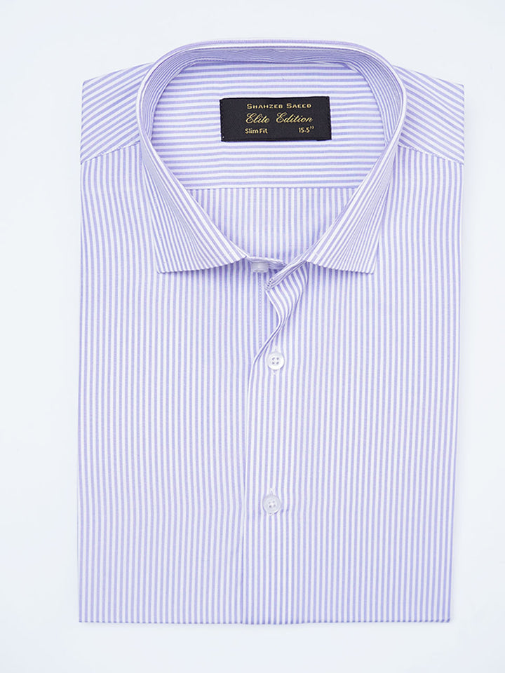 Indigo Self Striped, Elite Edition, Cutaway Collar Men’s Formal Shirt (FS-2226)