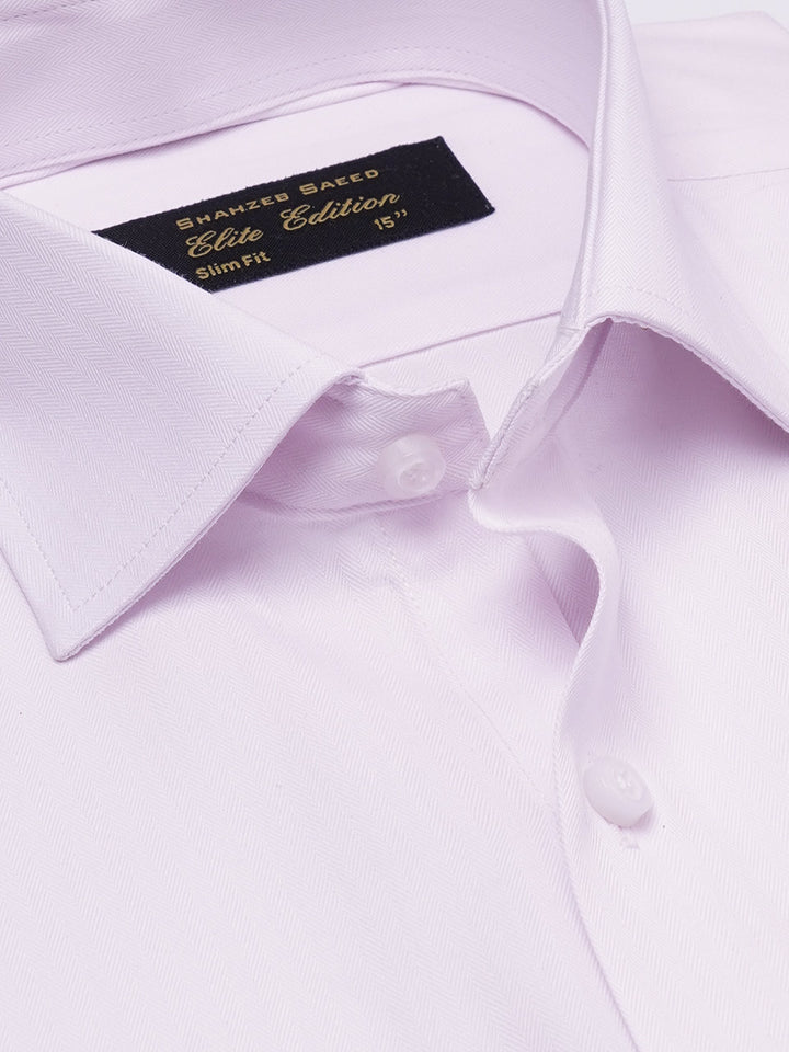 Light Purple Self Striped, Elite Edition, Cutaway Collar Men’s Formal Shirt (FS-2236)