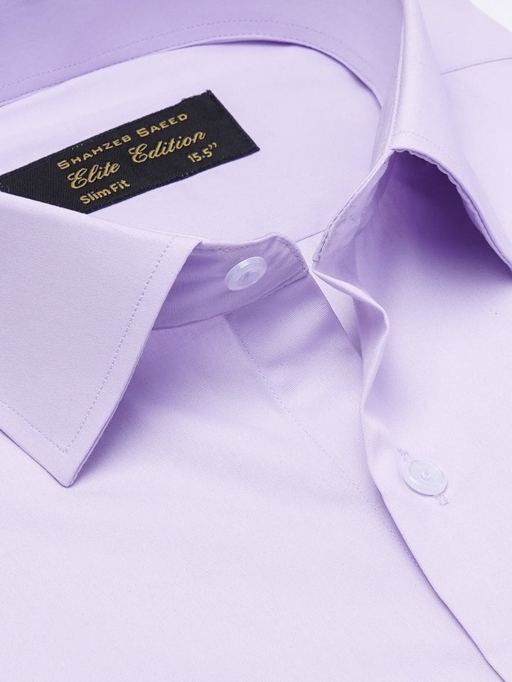 Light Lilac Plain, French Collar, Elite Edition, Men’s Formal Shirt (FS-2242)