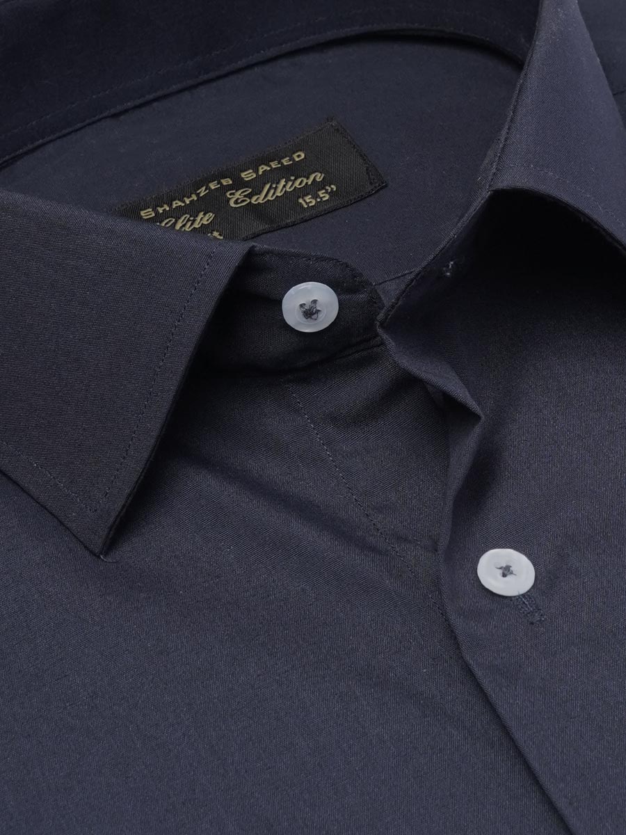 Navy Blue Plain, Cutaway Collar, Elite Edition, Men’s Formal Shirt (FS-2253)