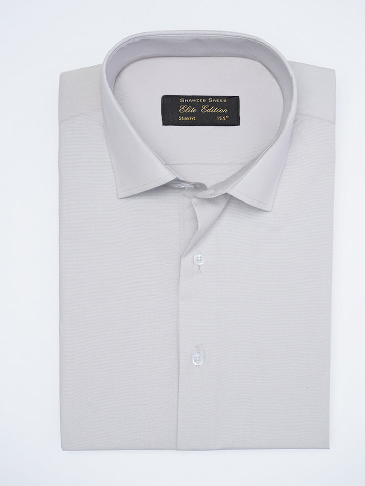 Grey Plain, Cutaway Collar, Elite Edition, Men’s Formal Shirt (FS-2255)