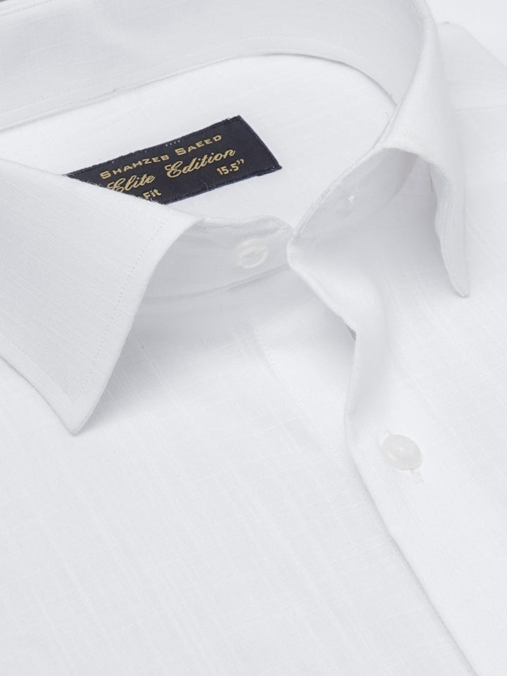 White Self, Cutaway Collar, Elite Edition, Men’s Formal Shirt (FS-2268)