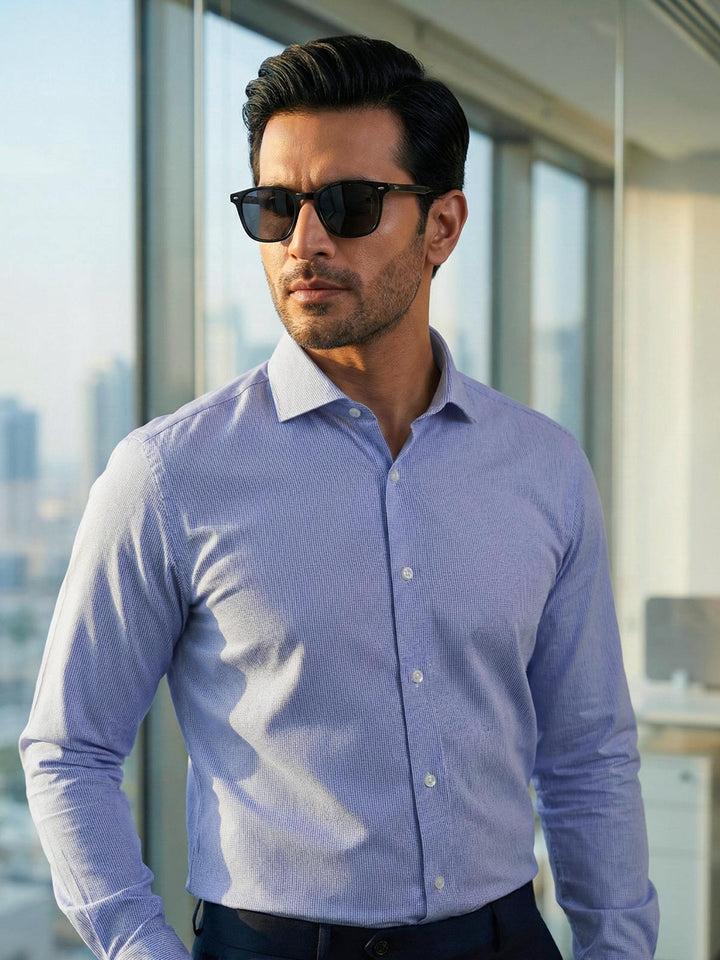 Blue Self, Cutaway Collar, Elite Edition, Men’s Formal Shirt (FS-2728)