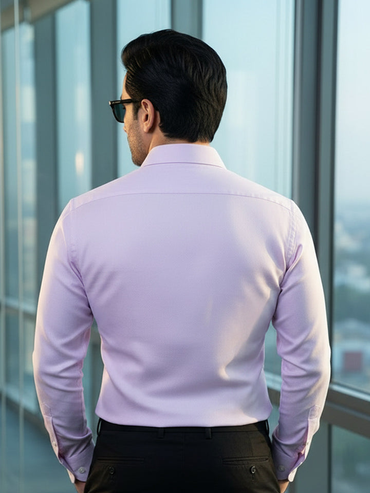 Lilac Self, Cutaway Collar, Elite Edition, Men’s Formal Shirt (FS-2732)
