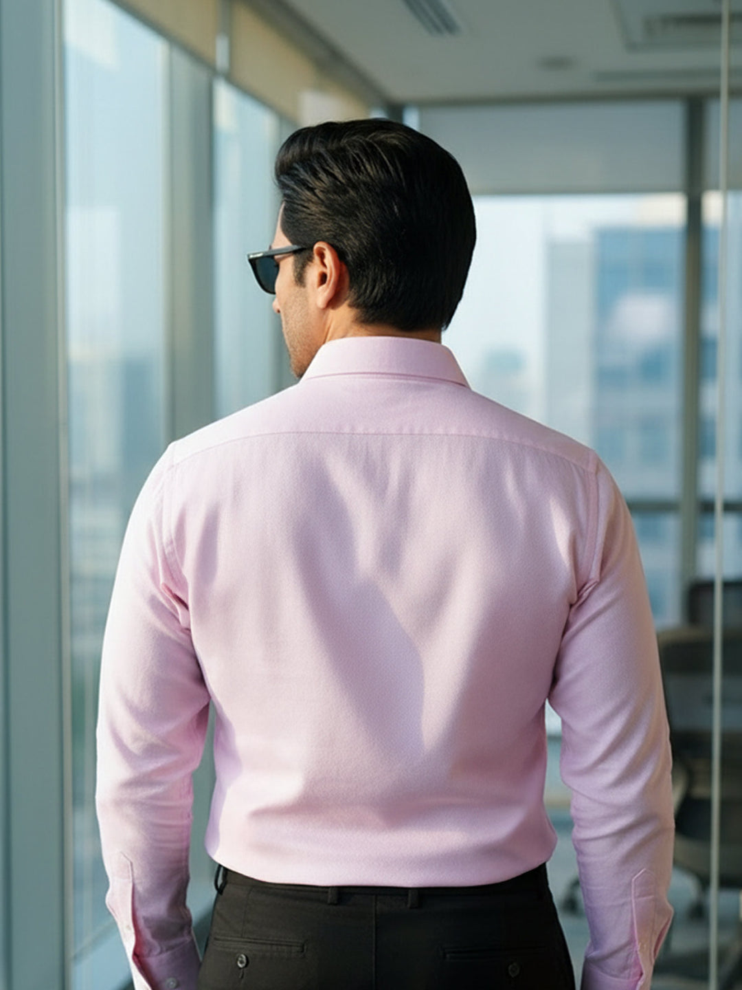 Pink Self, Cutaway Collar, Elite Edition, Men’s Formal Shirt (FS-2733)