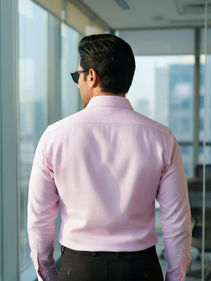 Pink Self, Cutaway Collar, Elite Edition, Men’s Formal Shirt (FS-2733)