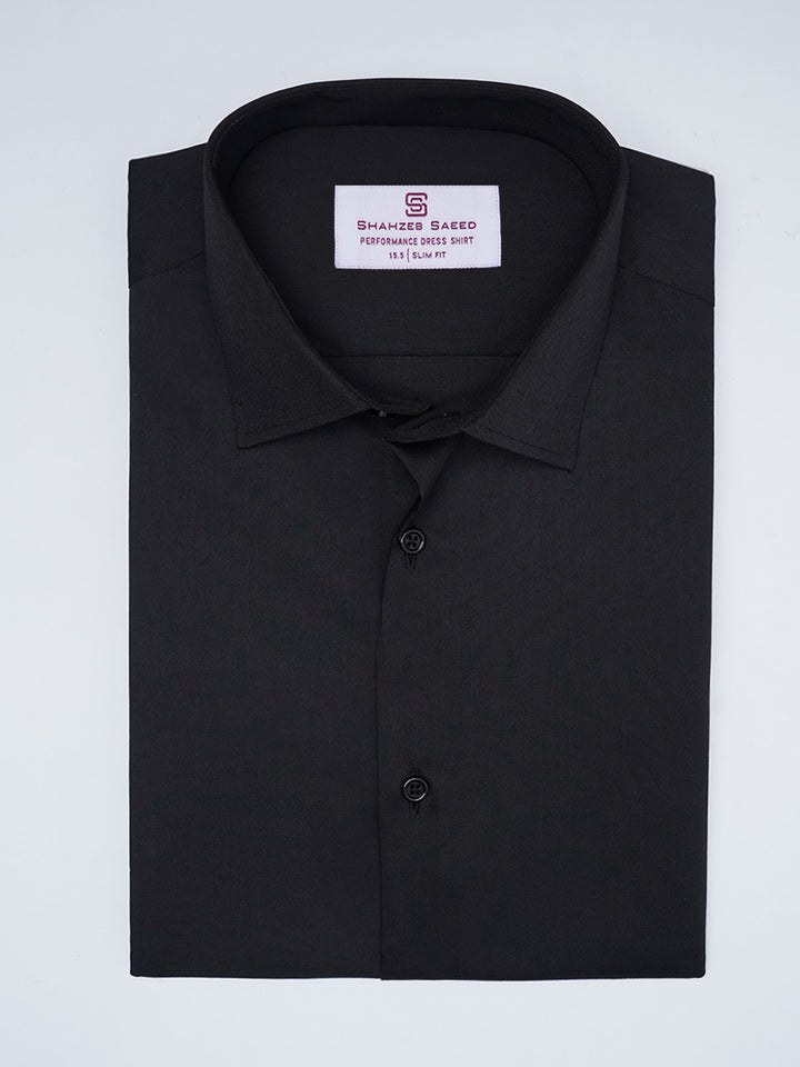 Black Plain, Cutaway Collar, Performance Formal Shirt (FS-2850)
