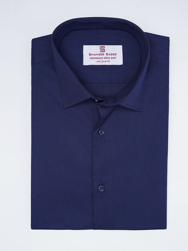 Navy Blue Plain, Cutaway Collar, Performance Formal Shirt (FS-2851)