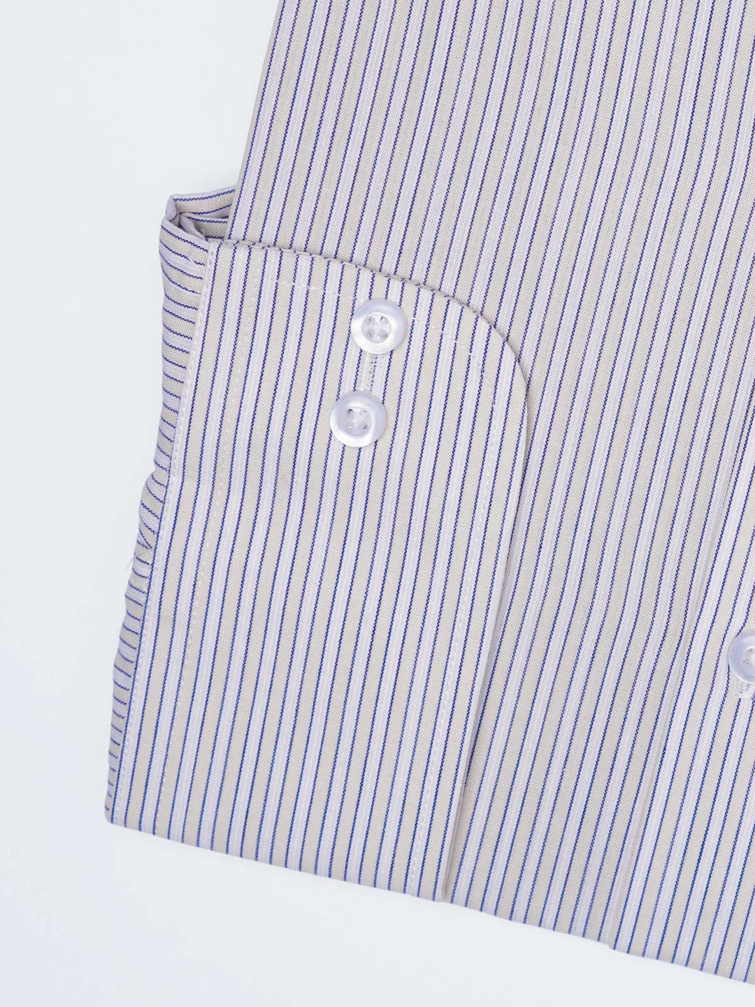 White & Fawn Striped, Elite Edition, Cutaway Collar Men’s Formal Shirt (FS-2907)