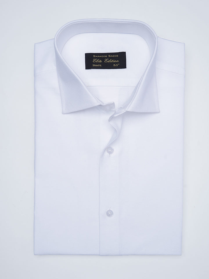 White, Elite Edition, Cutaway Collar Men’s Formal Shirt (FS-2947)