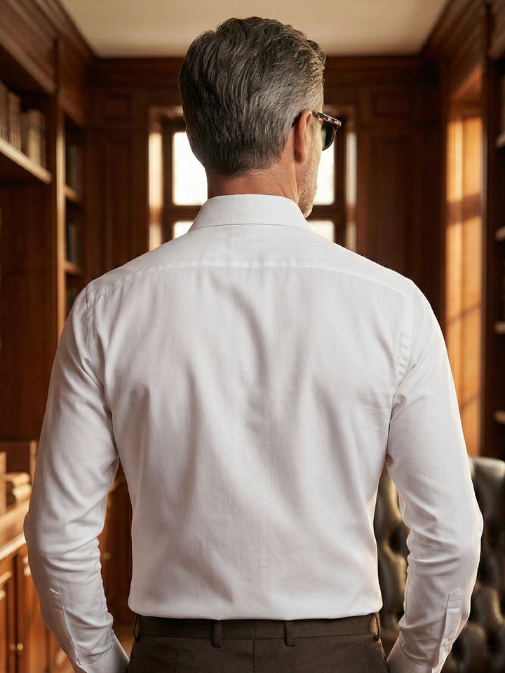 White, Elite Edition, Cutaway Collar Men’s Formal Shirt (FS-2949)