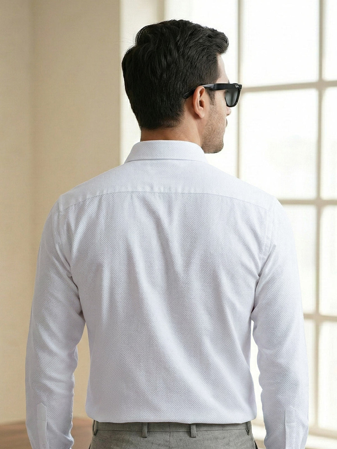 White, Elite Edition, Cutaway Collar Men’s Formal Shirt (FS-2950)