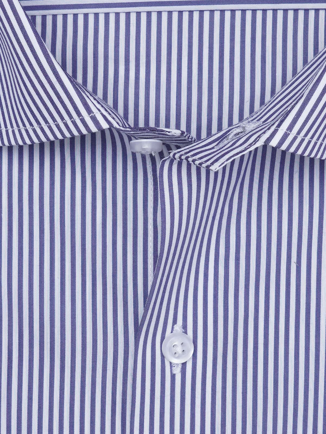 Blue & White Striped, Elite Edition, Cutaway Collar Men’s Formal Shirt (FS-2969)