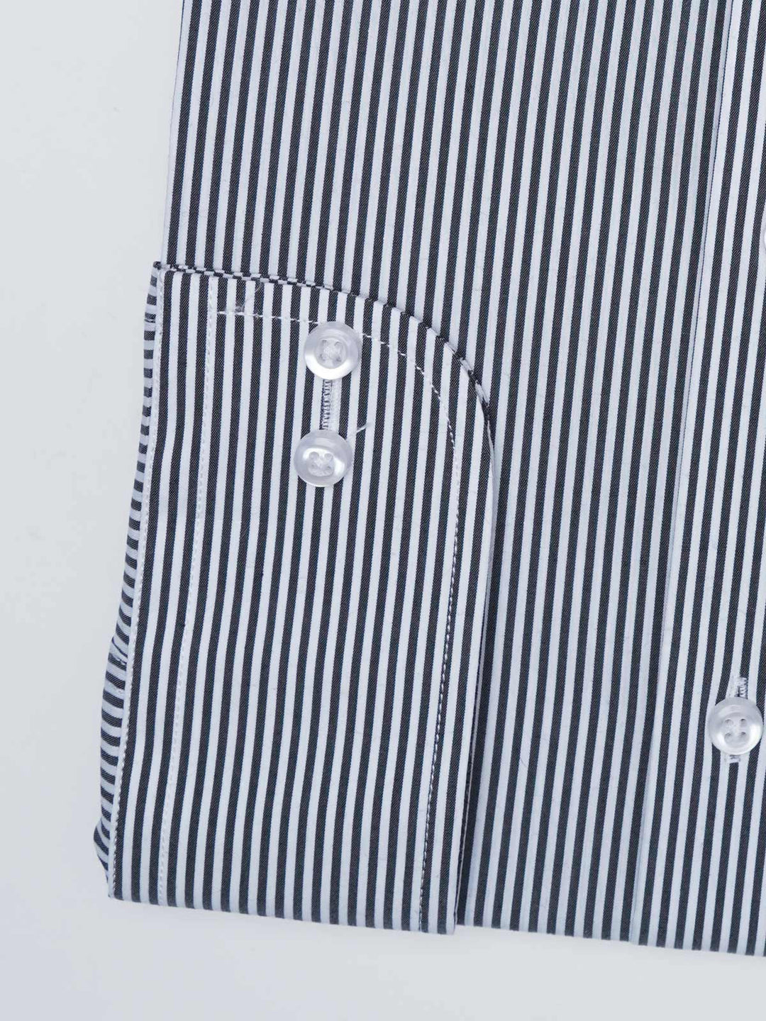 Grey & White Striped, Elite Edition, Cutaway Collar Men’s Formal Shirt (FS-2970)