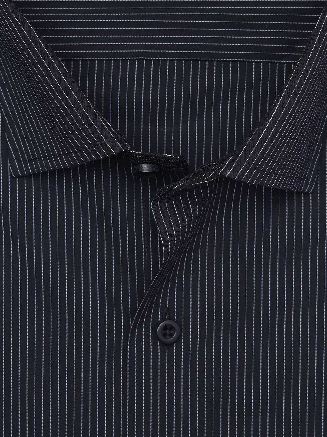 Black Striped, Elite Edition, Cutaway Collar Men’s Formal Shirt (FS-2972)