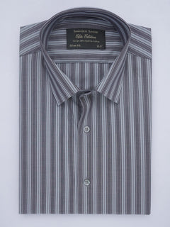 Multi Color Striped, Elite Edition, French Collar Men’s Formal Shirt (FS-404)