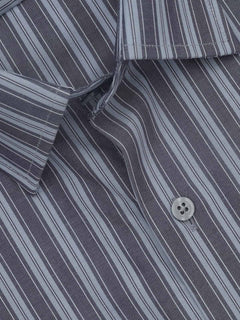 Multi Color Striped, Elite Edition, French Collar Men’s Formal Shirt (FS-404)