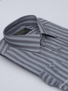 Multi Color Striped, Elite Edition, French Collar Men’s Formal Shirt (FS-404)