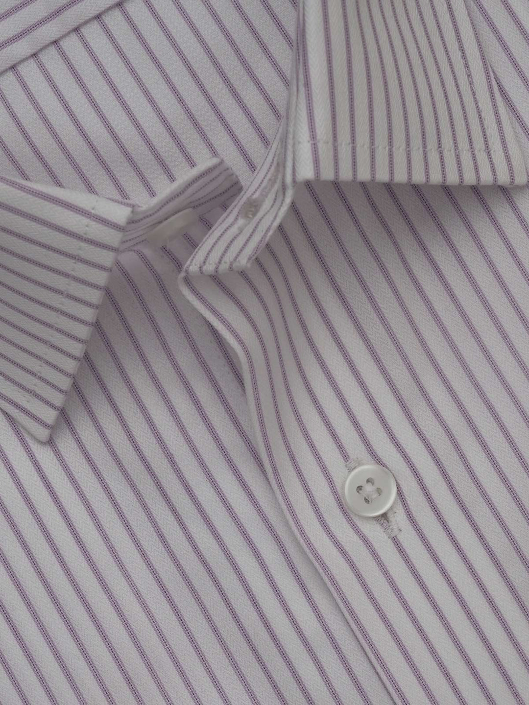 Purple & White Self Striped, Elite Edition, French Collar Men’s Formal Shirt (FS-408)