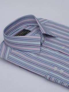 Multi Color Striped, Elite Edition, French Collar Men’s Formal Shirt (FS-416)