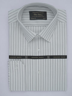 Multi Color Self Striped, Elite Edition, French Collar Men’s Formal Shirt (FS-421)