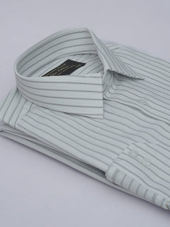 Multi Color Self Striped, Elite Edition, French Collar Men’s Formal Shirt (FS-421)