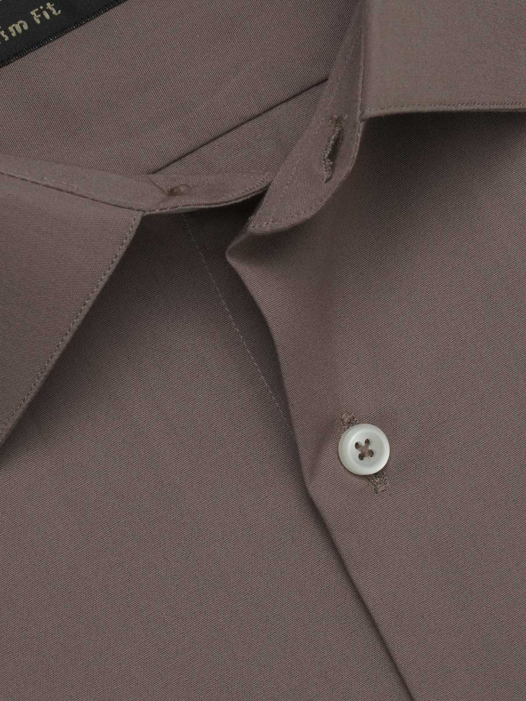 Dusky Brown Plain, Elite Edition, French Collar Men’s Formal Shirt (FS-481)