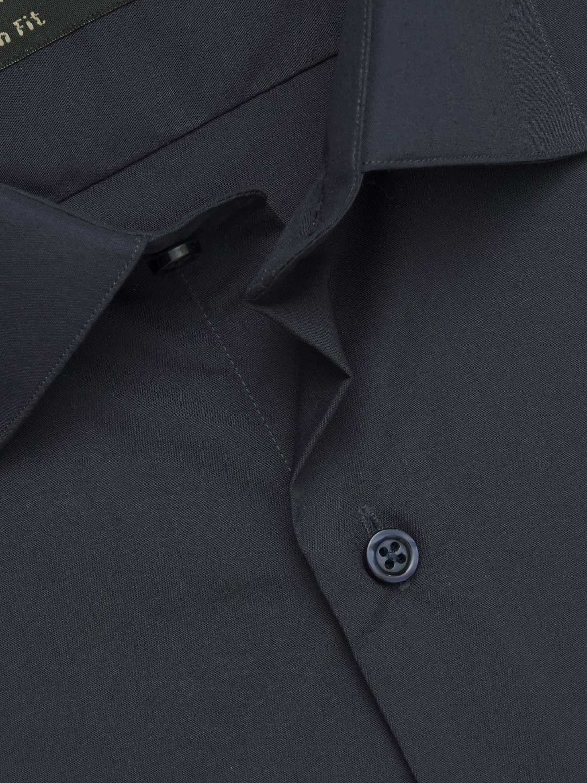 Navy Blue Plain, Elite Edition, French Collar Men’s Formal Shirt (FS-484)