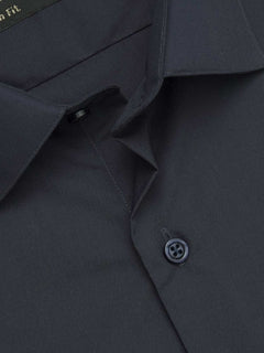 Navy Blue Plain, Elite Edition, French Collar Men’s Formal Shirt (FS-484)
