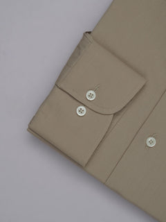 Light brown Plain, Elite Edition, French Collar Men’s Formal Shirt (FS-485)