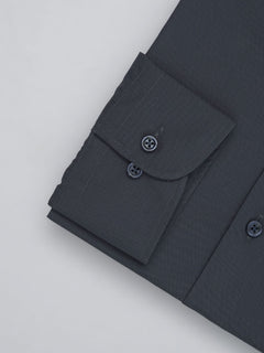 Navy Blue Plain, Elite Edition, French Collar Men’s Formal Shirt (FS-486)