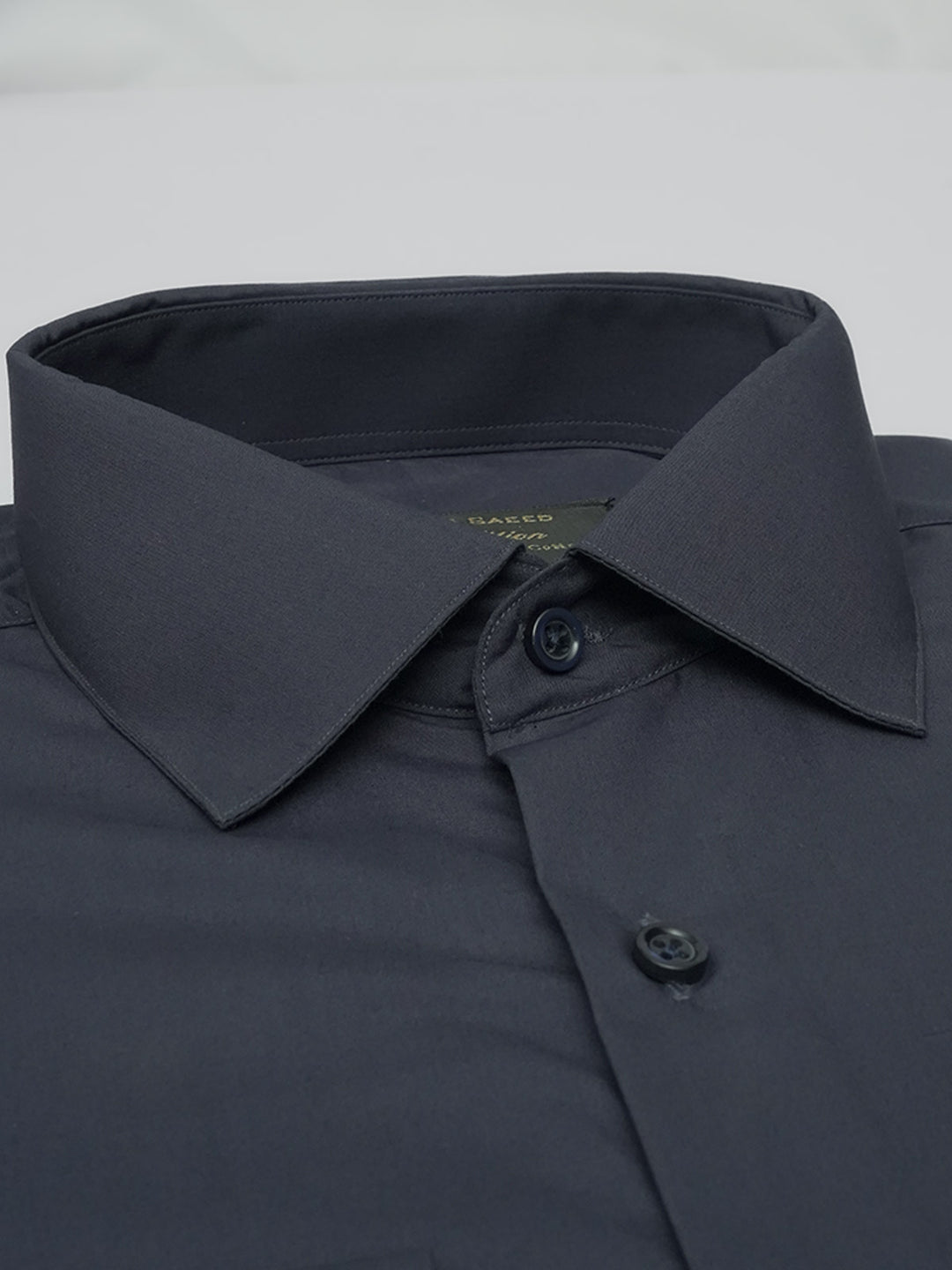 Navy Blue Plain, Elite Edition, French Collar Men’s Formal Shirt (FS-486)