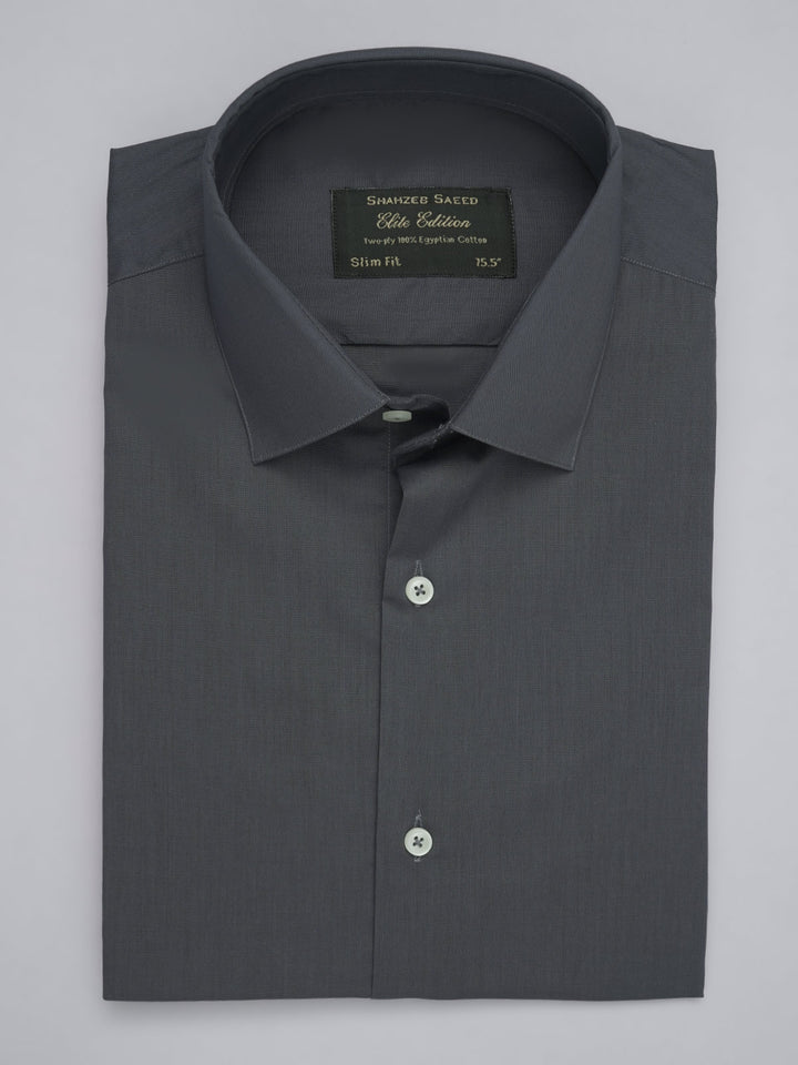 Stone Blue Plain, Elite Edition, French Collar Men’s Formal Shirt (FS-491)