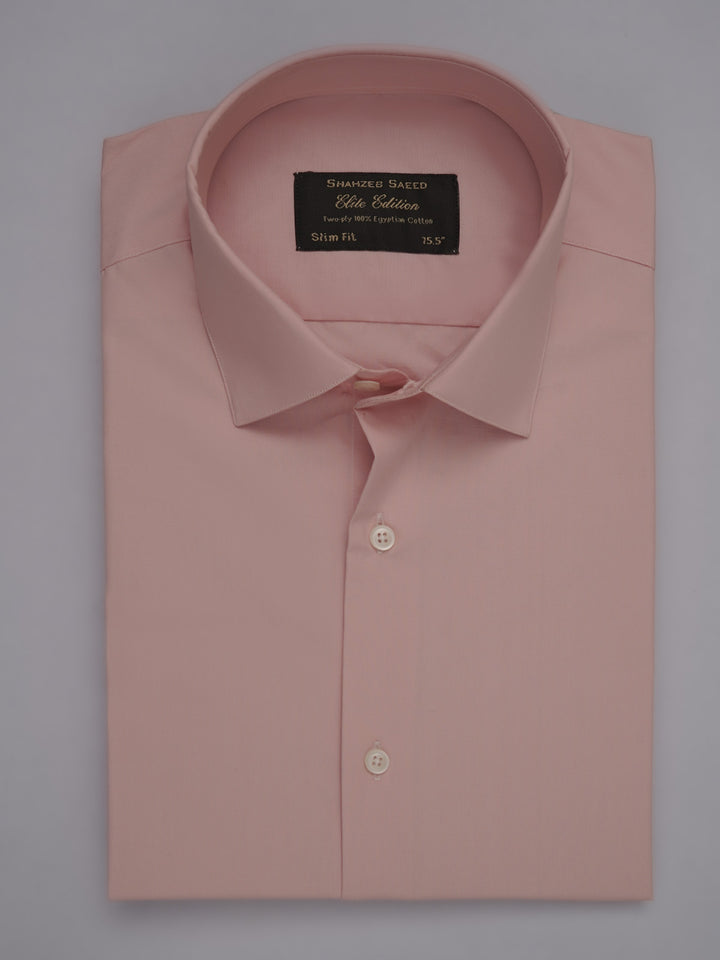 Light Pink Plain, Elite Edition, French Collar Men’s Formal Shirt (FS-492)