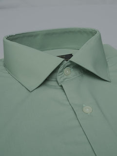 Pistachio Plain, Elite Edition, French Collar Men’s Formal Shirt (FS-493)