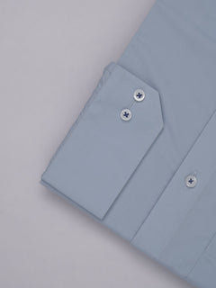 Light Blue Plain, Elite Edition, French Collar Men’s Designer Formal Shirt (FS-502)