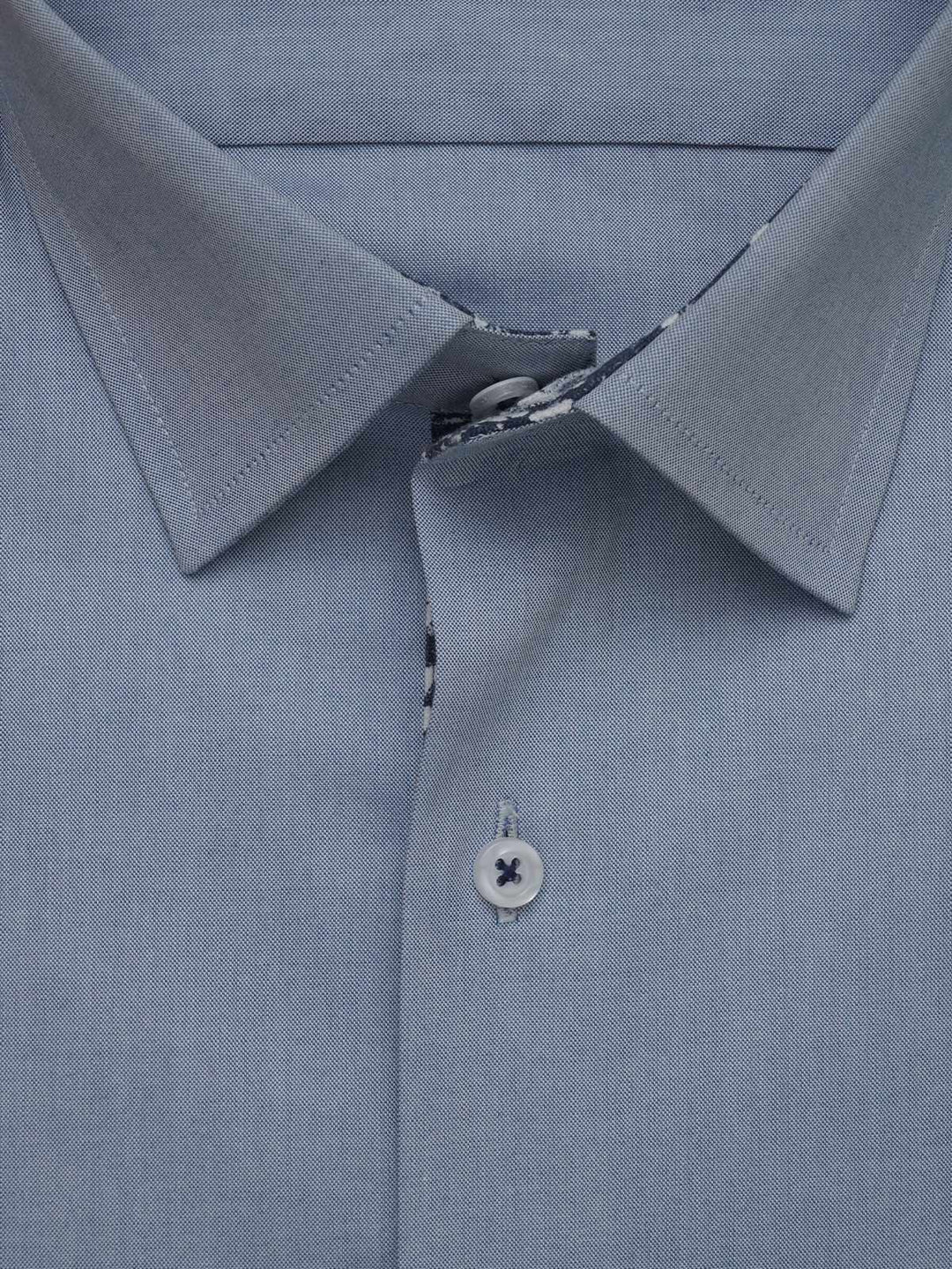 Light Blue Self, Elite Edition, French Collar Men’s Designer Formal Shirt (FS-503)