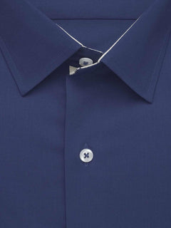 Royal Blue Plain, Elite Edition, French Collar Men’s Designer Formal Shirt (FS-504)