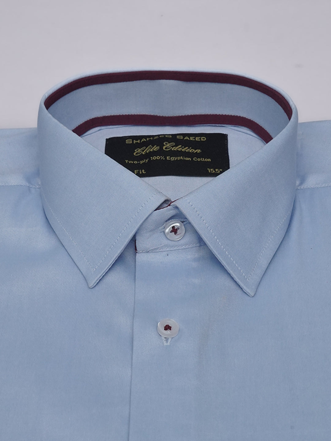 Sky Blue Self, Elite Edition, French Collar Men’s Designer Formal Shirt (FS-505)